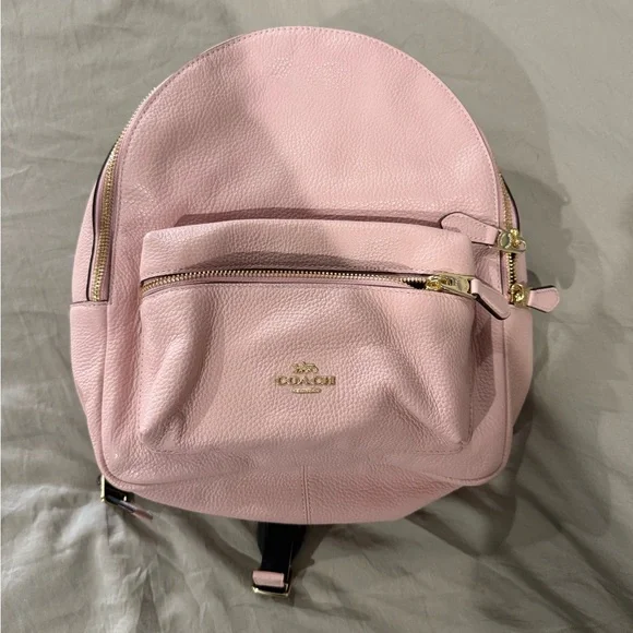Coach pink mini back pack Coach Dempsey True Pink Signature Jacquard Canvas Leather  main image 2